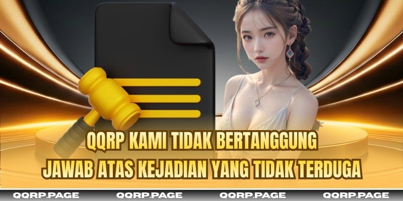 QQRP Kami tidak bertanggung jawab atas kejadian yang tidak terduga